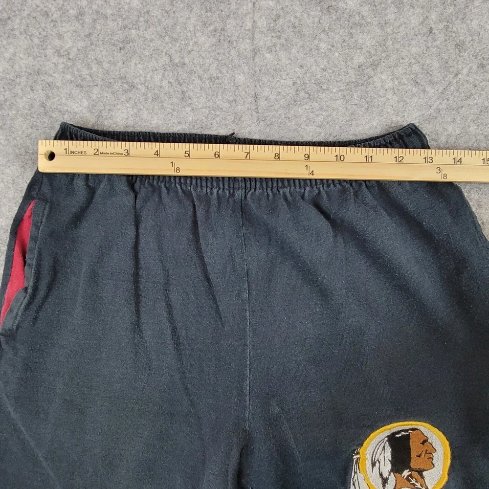 Vintage Jostens Washington Redskins Shorts Mens Medium Black NFL Made in USA - Picture 5 of 10